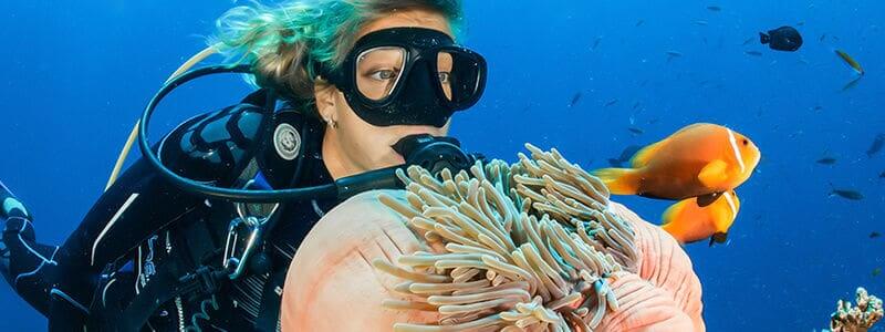 scuba woman diver