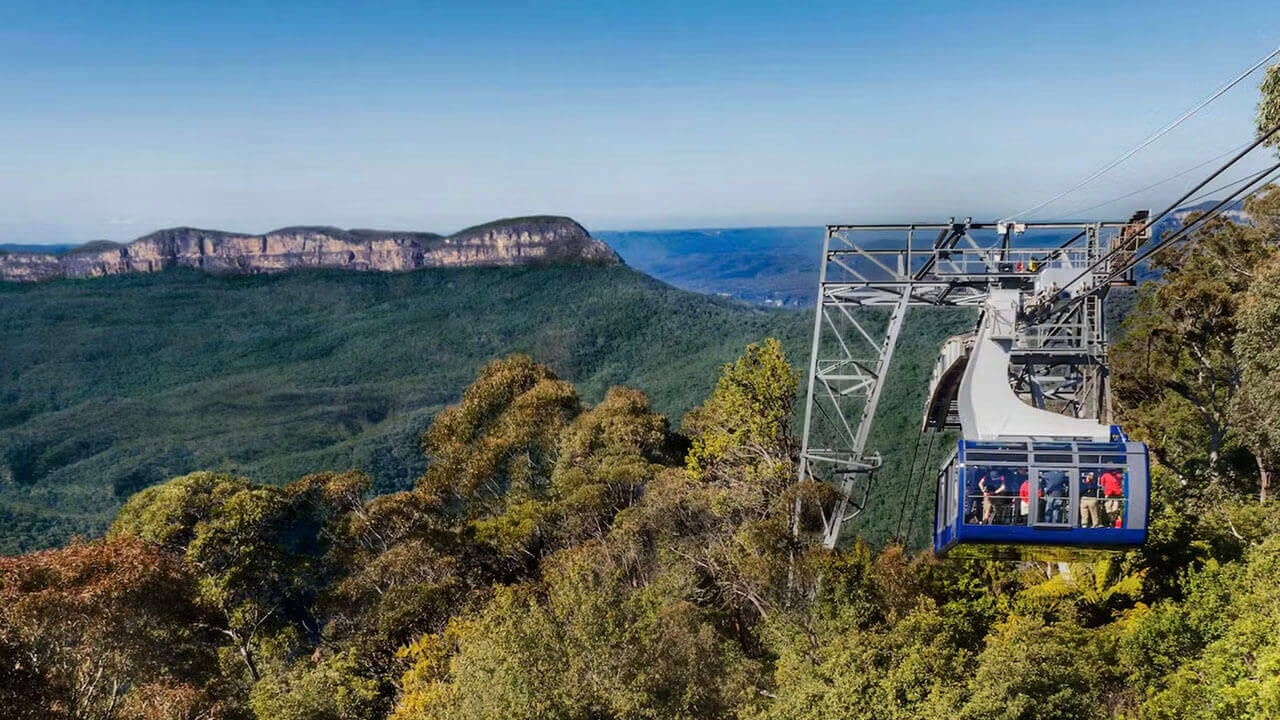 Scenic railway ride through the valley